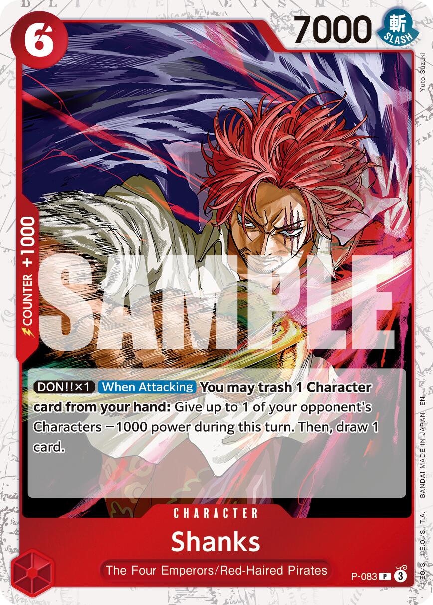 Shanks (P-083) (Pirate Foil) [Premium Booster -The Best- Vol. 2] | Galaxy Games LLC
