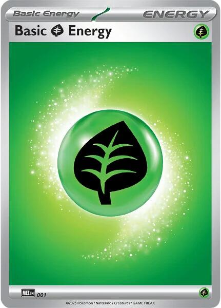 Basic Grass Energy - 001 [Mega Evolution Energies] | Galaxy Games LLC
