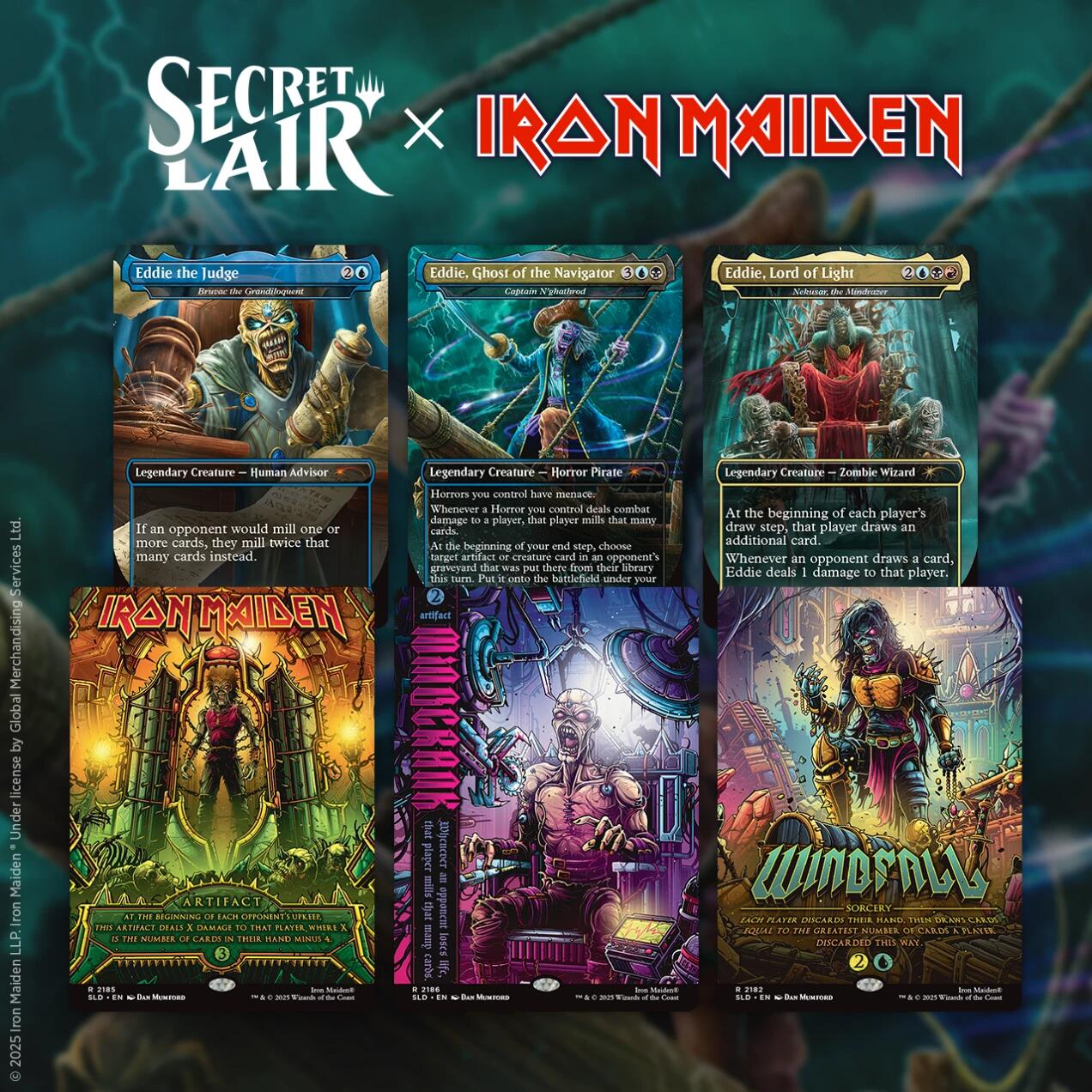 Secret Lair: Drop Series - Secret Lair x Iron Maiden: Eddie Unchained (Non-Foil Edition) | Galaxy Games LLC