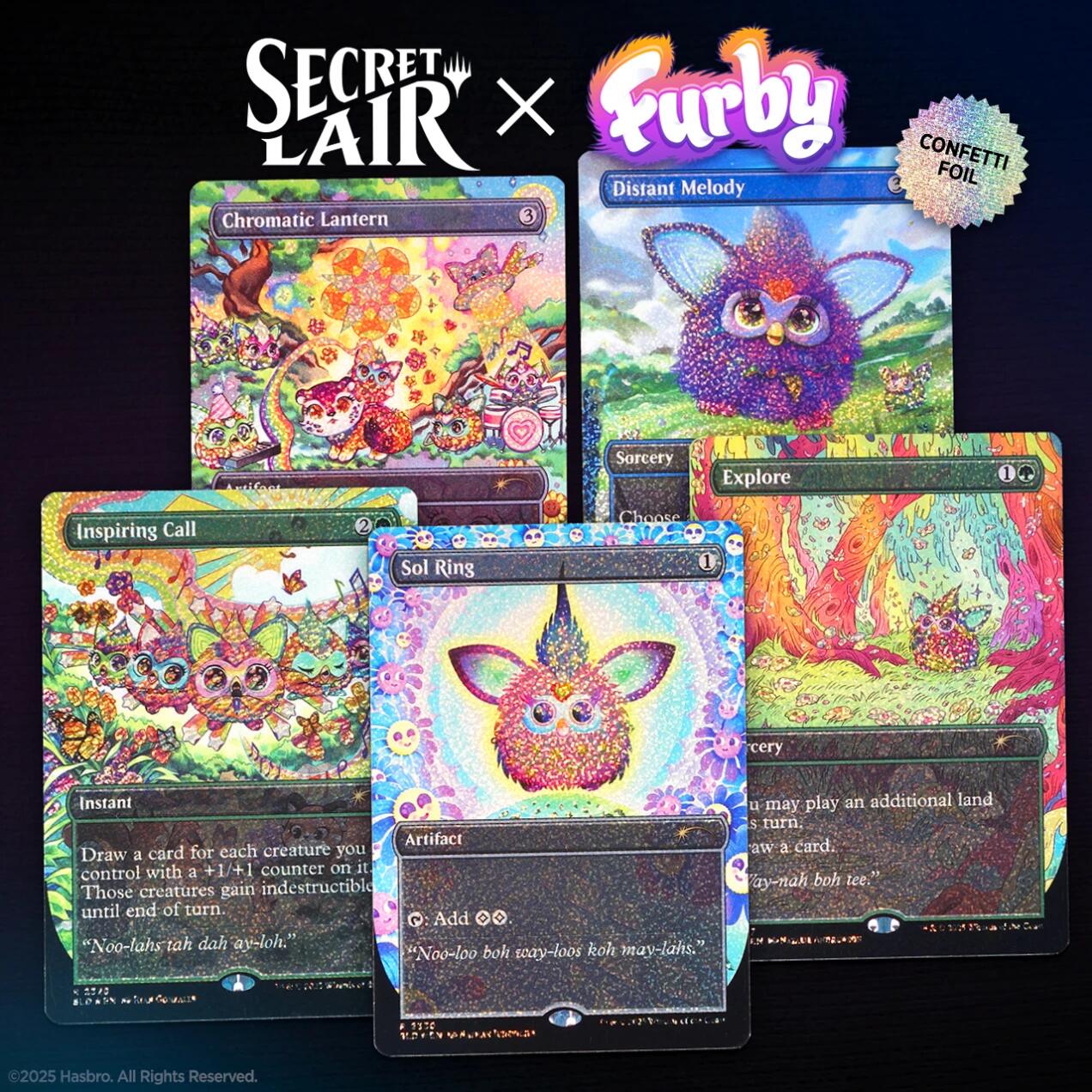 Secret Lair: Drop Series - Secret Lair x Furby: Doo-ay Noo-lah (Confetti Foil Edition) | Galaxy Games LLC