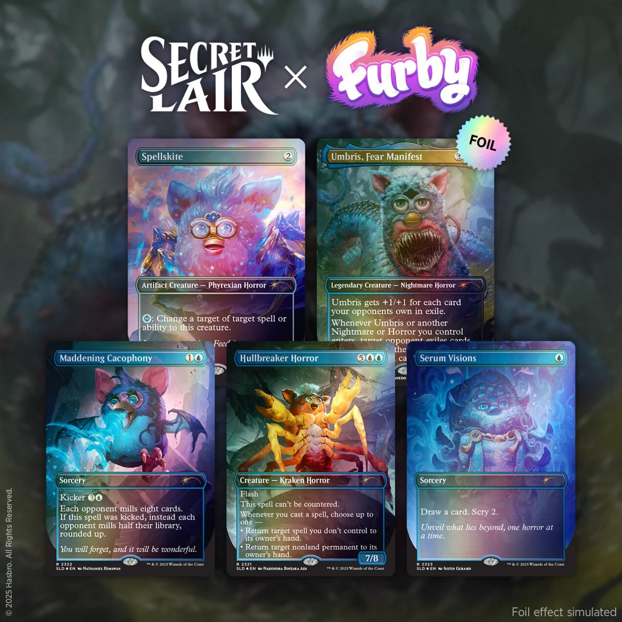 Secret Lair: Drop Series - Secret Lair x Furby: The Oddbodies (Rainbow Foil Edition) | Galaxy Games LLC