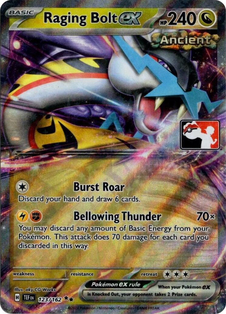 Raging Bolt ex (123/162) (Prize Pack Series 5) [Prize Pack Series Five] | Galaxy Games LLC