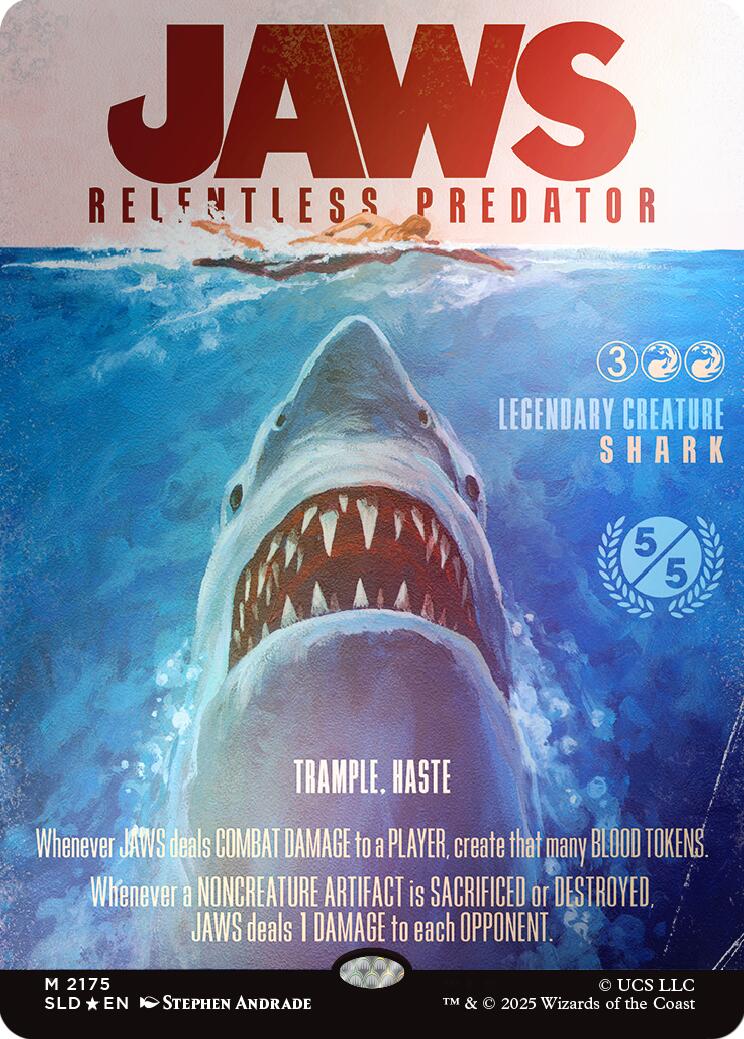 Jaws, Relentless Predator (Rainbow Foil) [Secret Lair Drop Series] | Galaxy Games LLC