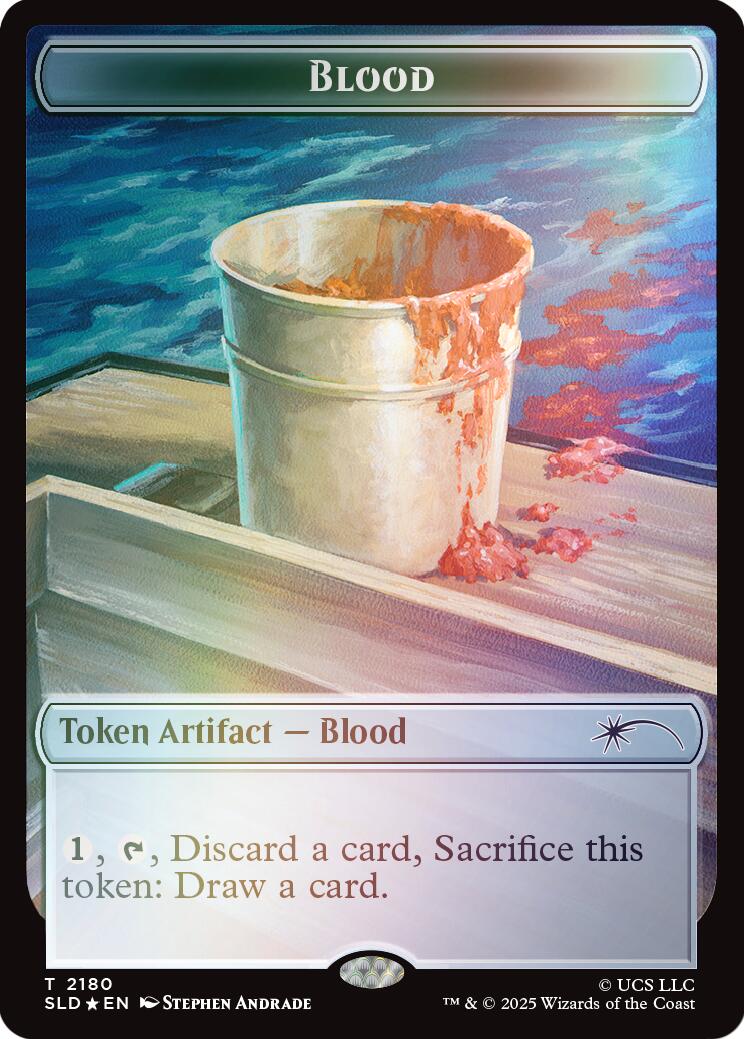 Blood Token (Rainbow Foil) [Secret Lair Drop Series] | Galaxy Games LLC