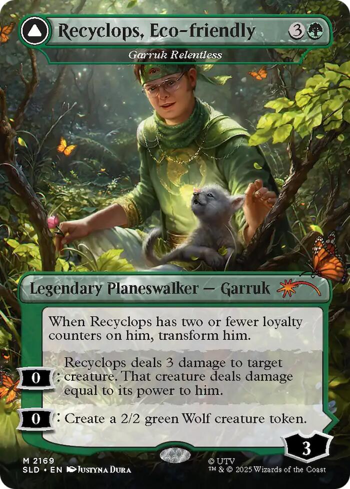 Recyclops, Eco-friendly - Garruk Relentless [Secret Lair Drop Series] | Galaxy Games LLC