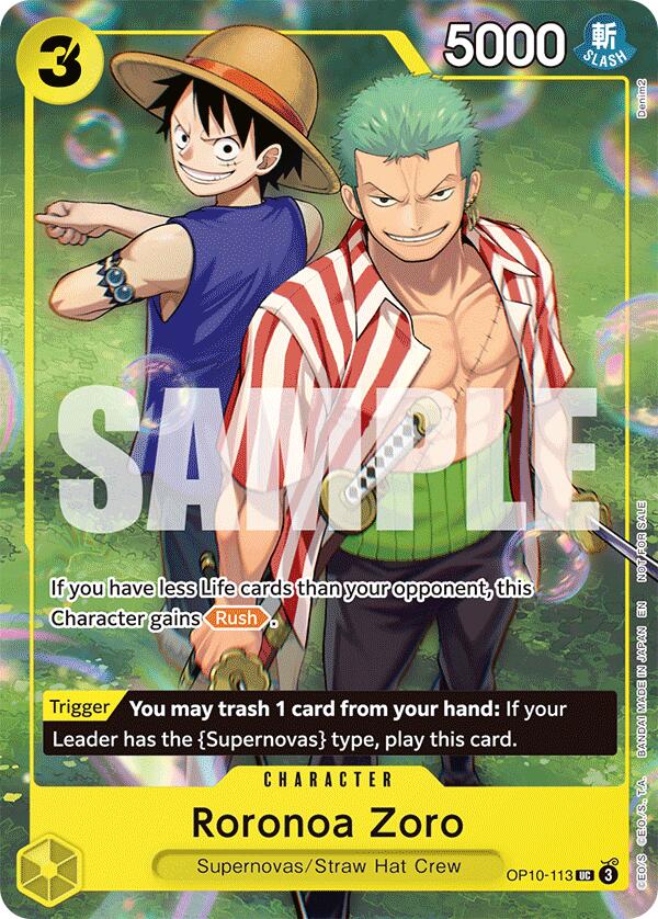 Roronoa Zoro (Learn Together Deck Set - Set Sail Event) [One Piece Promotion Cards] | Galaxy Games LLC