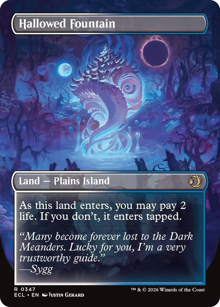 Hallowed Fountain (Borderless) [Lorwyn Eclipsed] | Galaxy Games LLC