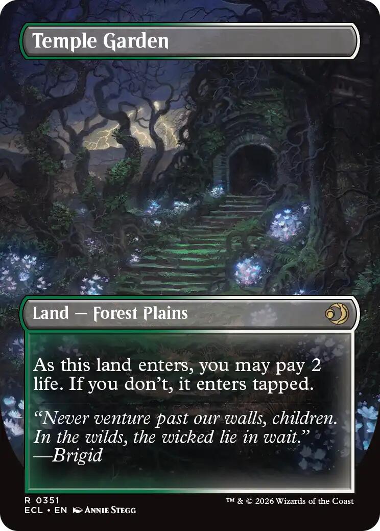 Temple Garden (Borderless) [Lorwyn Eclipsed] | Galaxy Games LLC