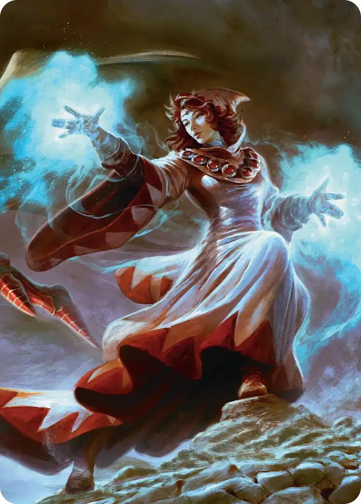 The Destined White Mage Scene Art Card [FINAL FANTASY Art Series] | Galaxy Games LLC