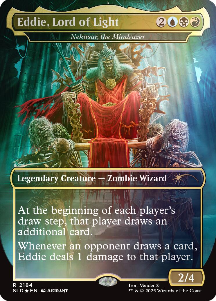 Eddie, Lord of Light - Nekusar, the Mindrazer (Rainbow Foil) [Secret Lair Drop Series] | Galaxy Games LLC