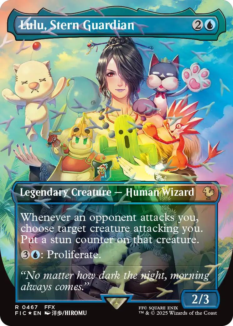 Lulu, Stern Guardian (Borderless) (Chocobo Track Foil) [FINAL FANTASY Commander] | Galaxy Games LLC