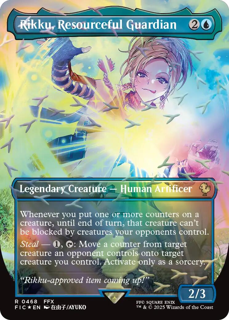 Rikku, Resourceful Guardian (Borderless) (Chocobo Track Foil) [FINAL FANTASY Commander] | Galaxy Games LLC