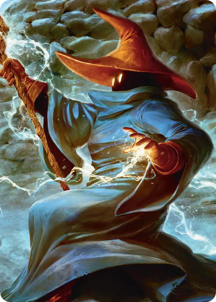 The Destined Black Mage Scene Art Card [FINAL FANTASY Art Series] | Galaxy Games LLC
