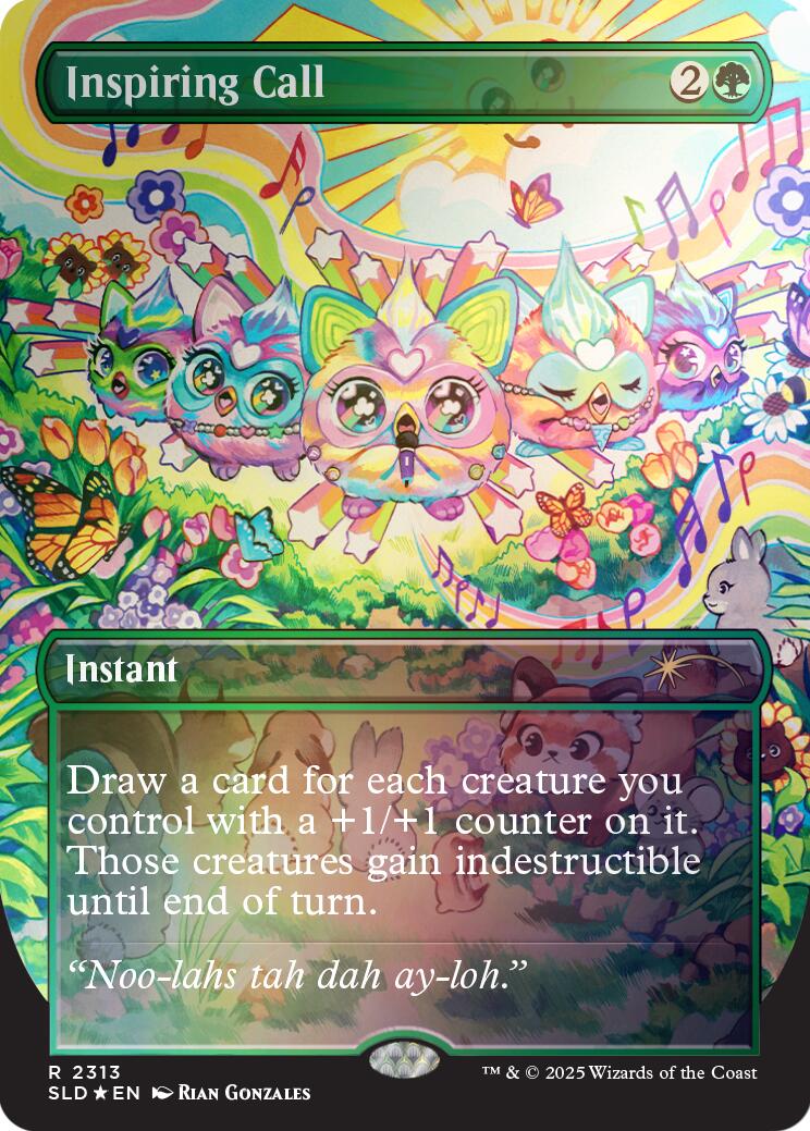 Inspiring Call (Rainbow Foil) [Secret Lair Drop Series] | Galaxy Games LLC