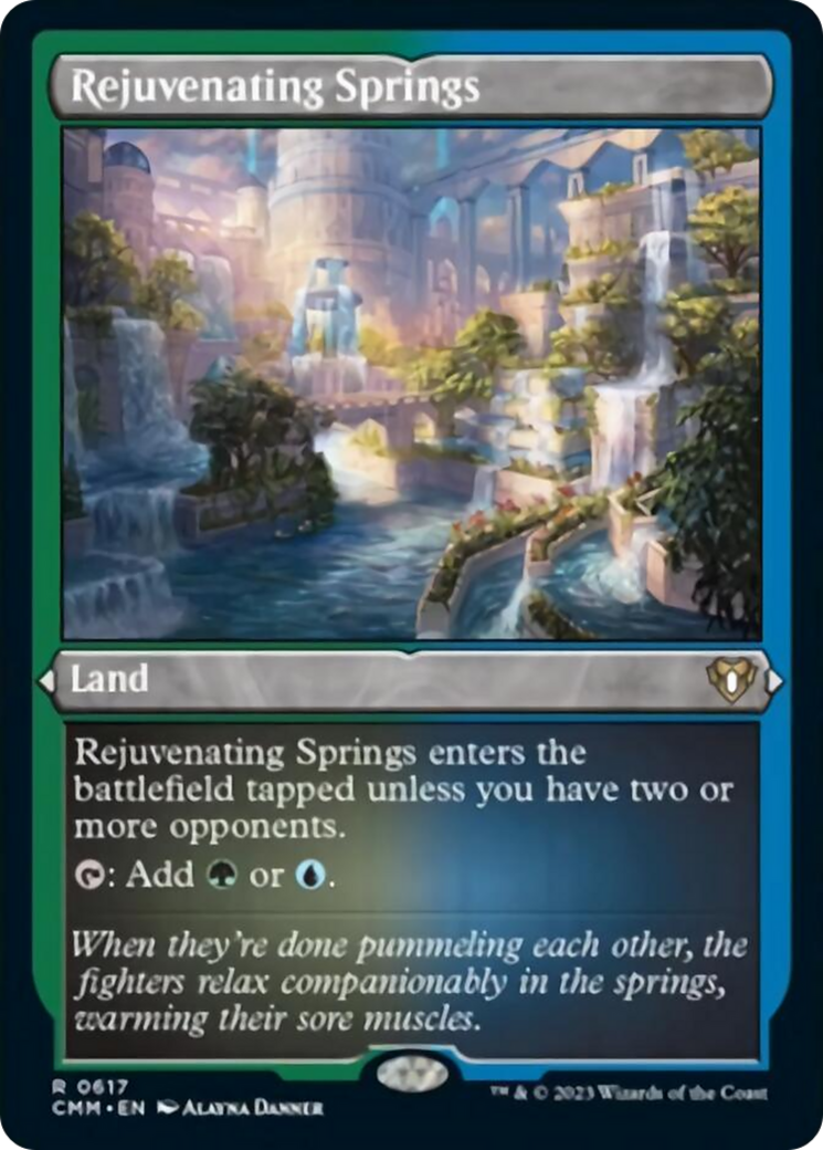 Rejuvenating Springs (Foil Etched) [Commander Masters] | Galaxy Games LLC