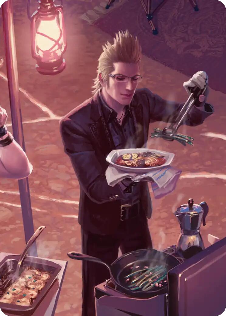 Campsite Cuisine Scene Art Card [FINAL FANTASY Art Series] | Galaxy Games LLC