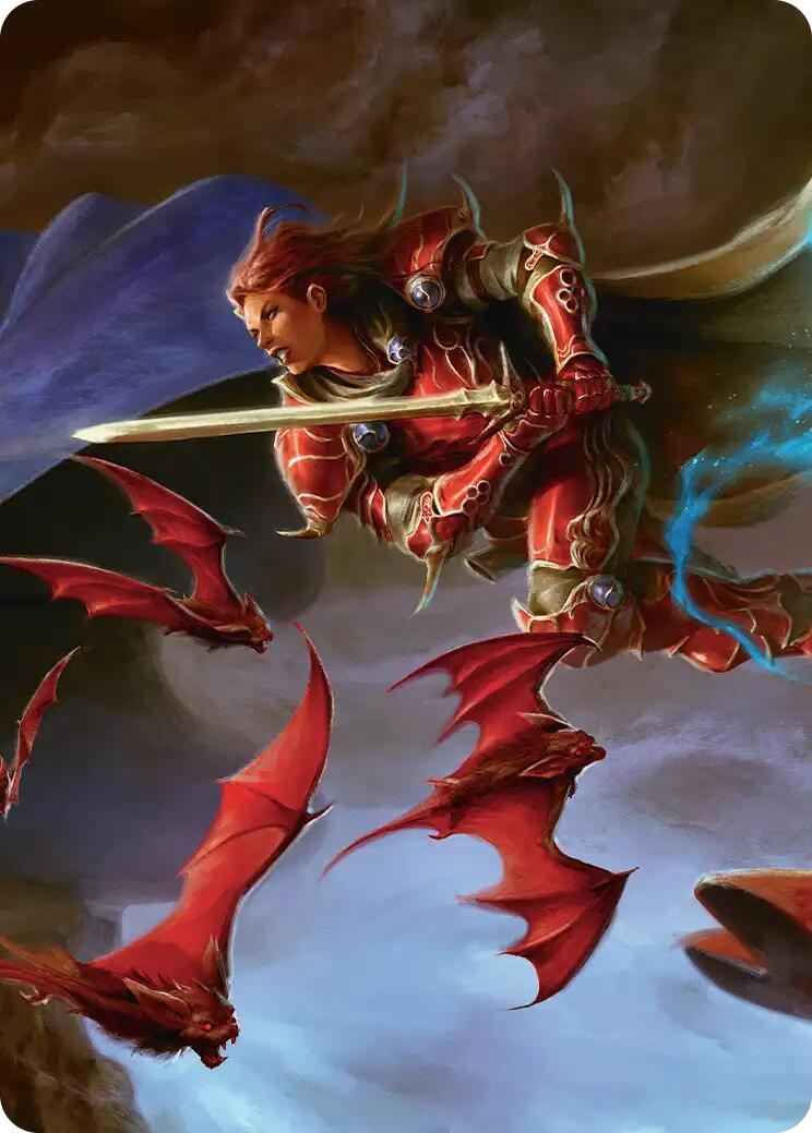 The Destined Warrior Scene Art Card [FINAL FANTASY Art Series] | Galaxy Games LLC