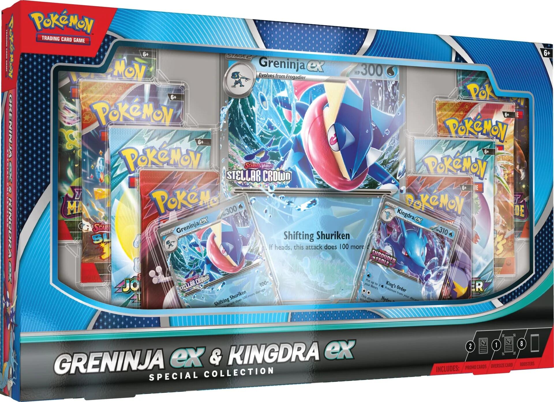 Greninja EX & Kingdra EX Special Collection Box | Galaxy Games LLC