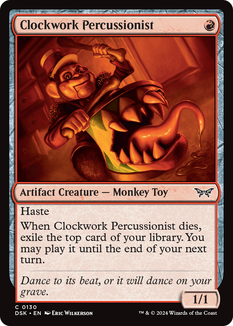 Clockwork Percussionist (0130) [Duskmourn: House of Horror] | Galaxy Games LLC