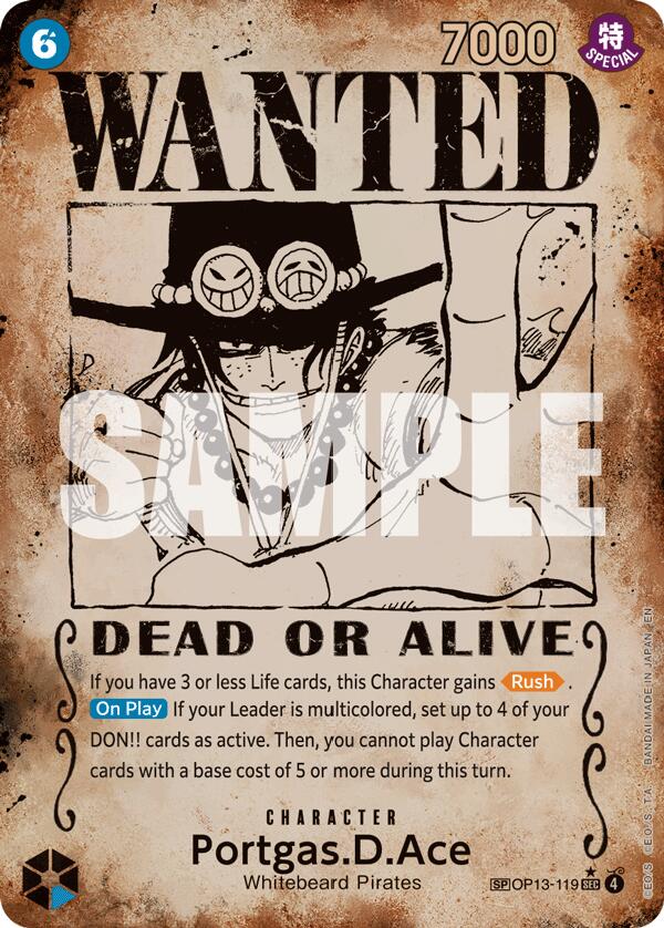 Portgas.D.Ace (Wanted Poster) [Carrying On His Will] | Galaxy Games LLC