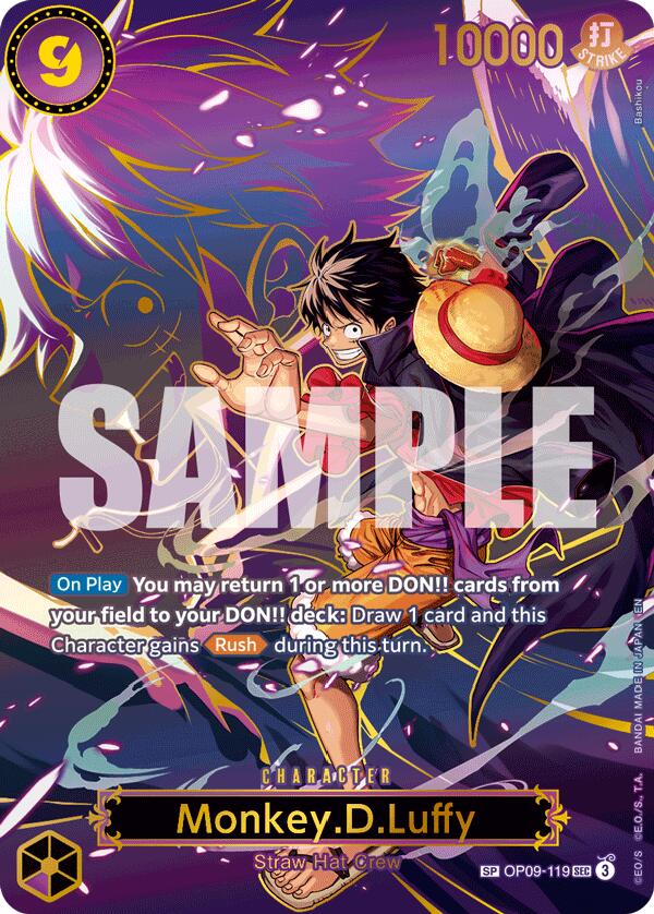 Monkey.D.Luffy (OP09-119) (SP) [Carrying On His Will] | Galaxy Games LLC
