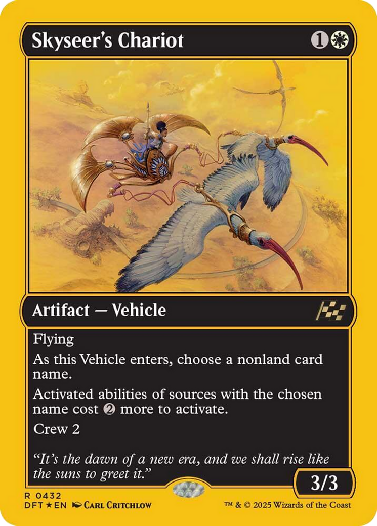 Skyseer's Chariot (First-Place Foil) [Aetherdrift] | Galaxy Games LLC