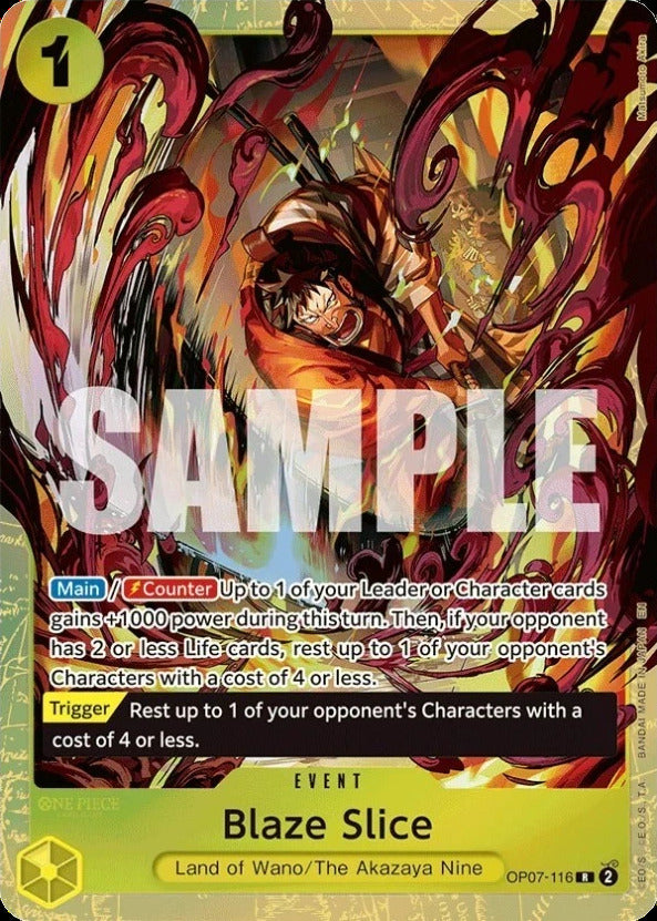 Blaze Slice [One Piece Promotion Cards] | Galaxy Games LLC
