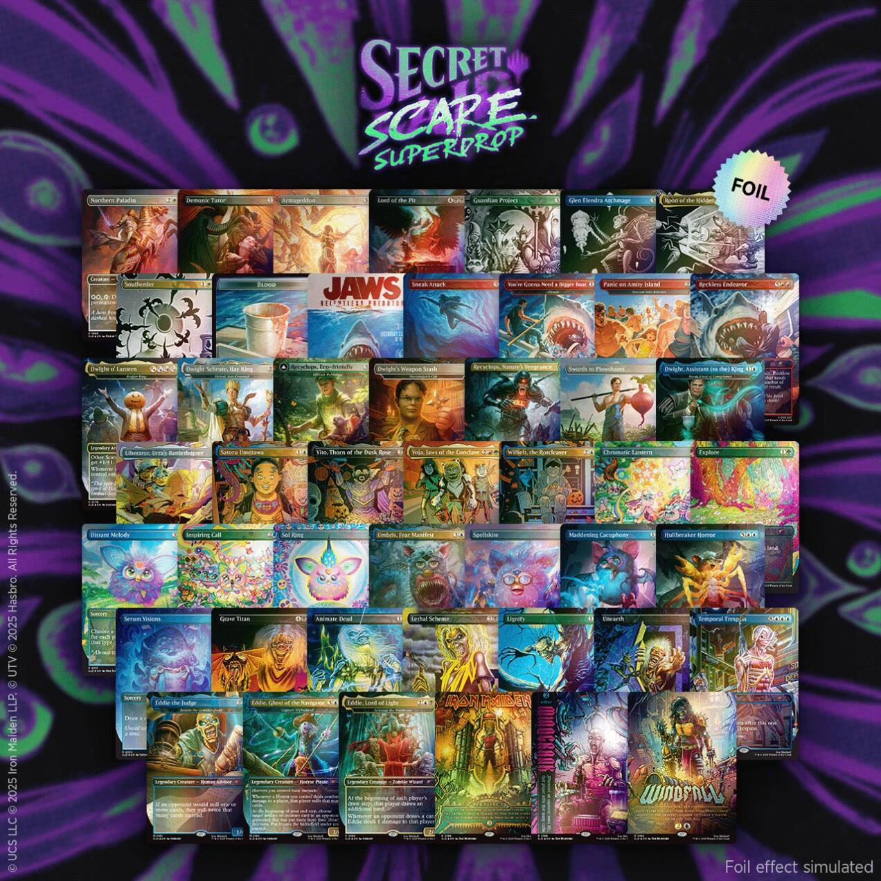Secret Lair: Drop Series - Eddie's Metal As Hell (Secret Scare Superdrop - All Foil Bundle) | Galaxy Games LLC