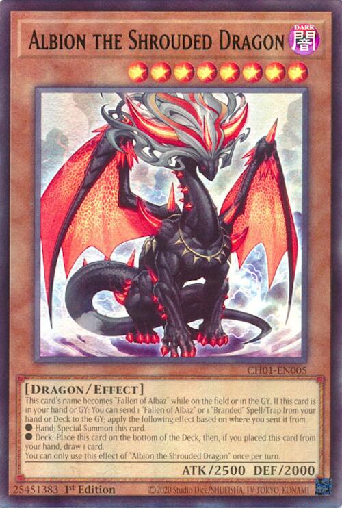 Albion the Shrouded Dragon [CH01-EN005] Ultra Rare | Galaxy Games LLC