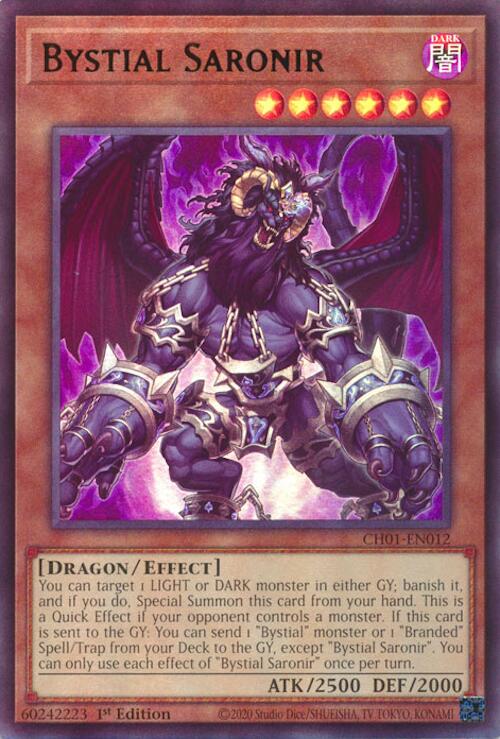 Bystial Saronir [CH01-EN012] Ultra Rare | Galaxy Games LLC