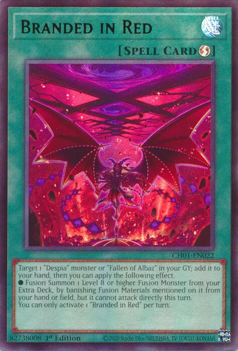 Branded in Red [CH01-EN022] Ultra Rare | Galaxy Games LLC