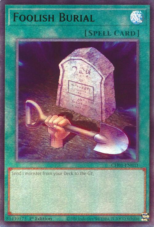 Foolish Burial [CH01-EN031] Ultra Rare | Galaxy Games LLC