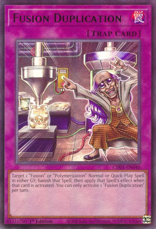 Fusion Duplication [CH01-EN040] Ultra Rare | Galaxy Games LLC