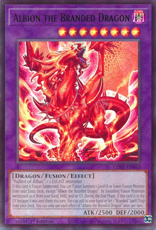 Albion the Branded Dragon [CH01-EN043] Ultra Rare | Galaxy Games LLC
