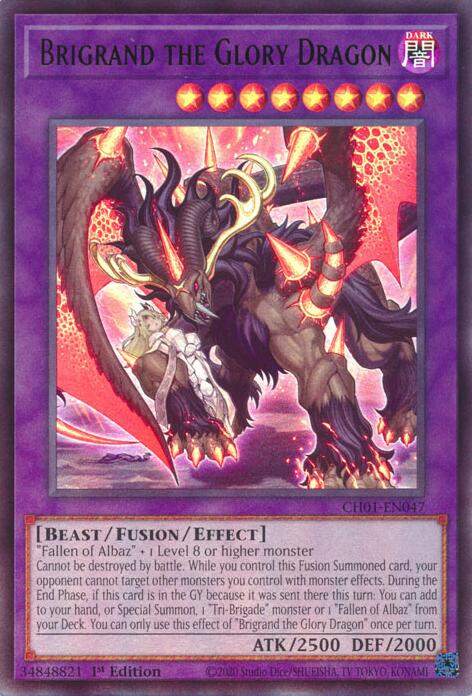 Brigrand the Glory Dragon [CH01-EN047] Ultra Rare | Galaxy Games LLC