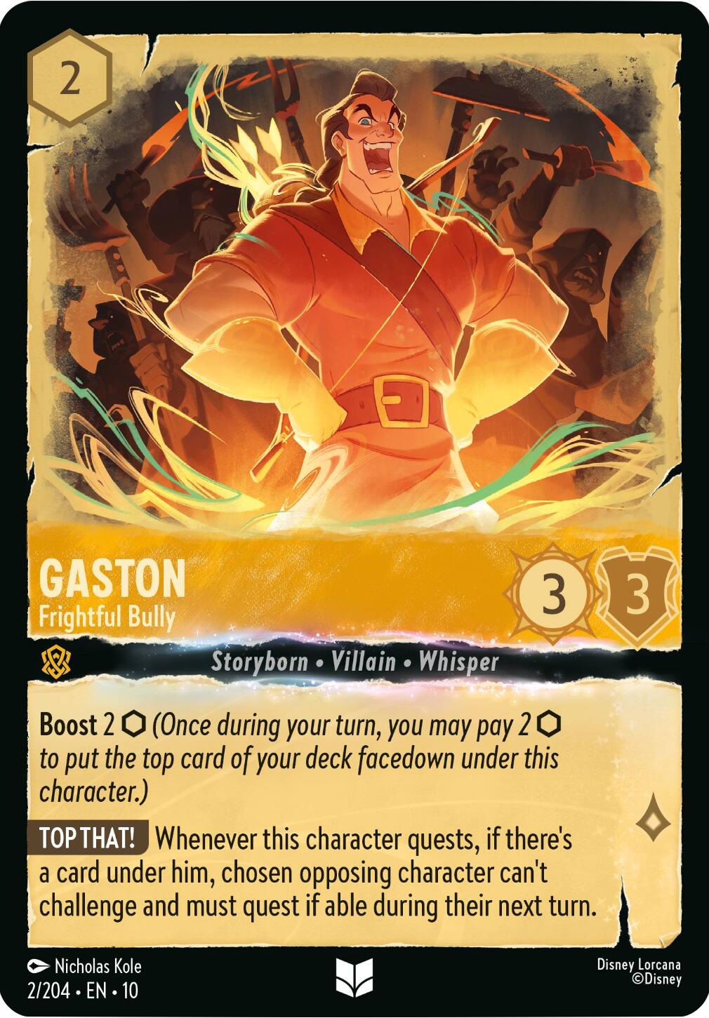 Gaston - Frightful Bully (2/204) [Whispers in the Well] | Galaxy Games LLC