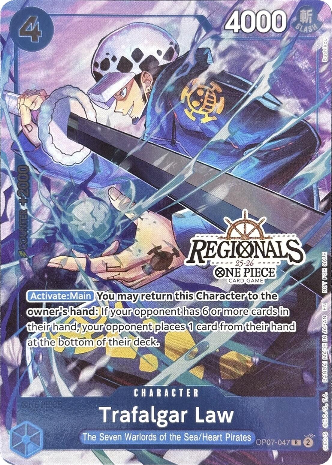 Trafalgar Law (CS 25-26 Regionals Textured Chase Promo) [One Piece Promotion Cards] | Galaxy Games LLC