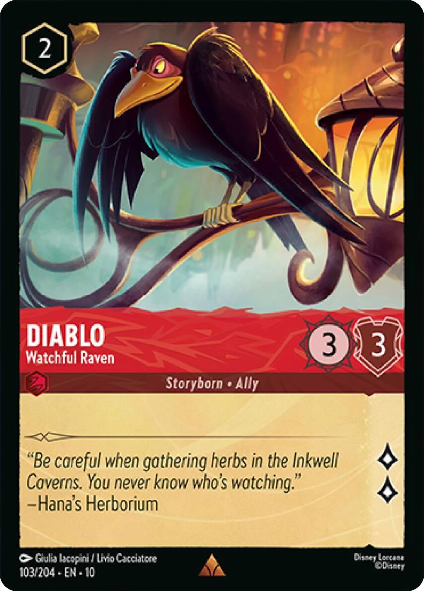 Diablo - Watchful Raven (103/204) [Whispers in the Well] | Galaxy Games LLC