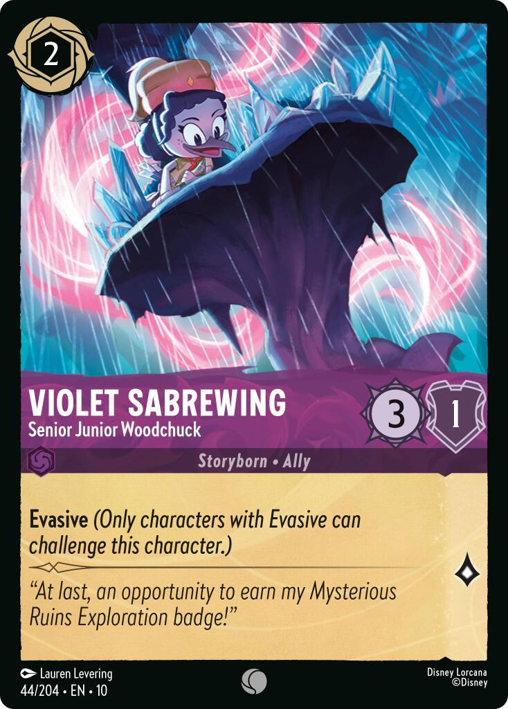 Violet Sabrewing - Senior Junior Woodchuck (44/204) [Whispers in the Well] | Galaxy Games LLC
