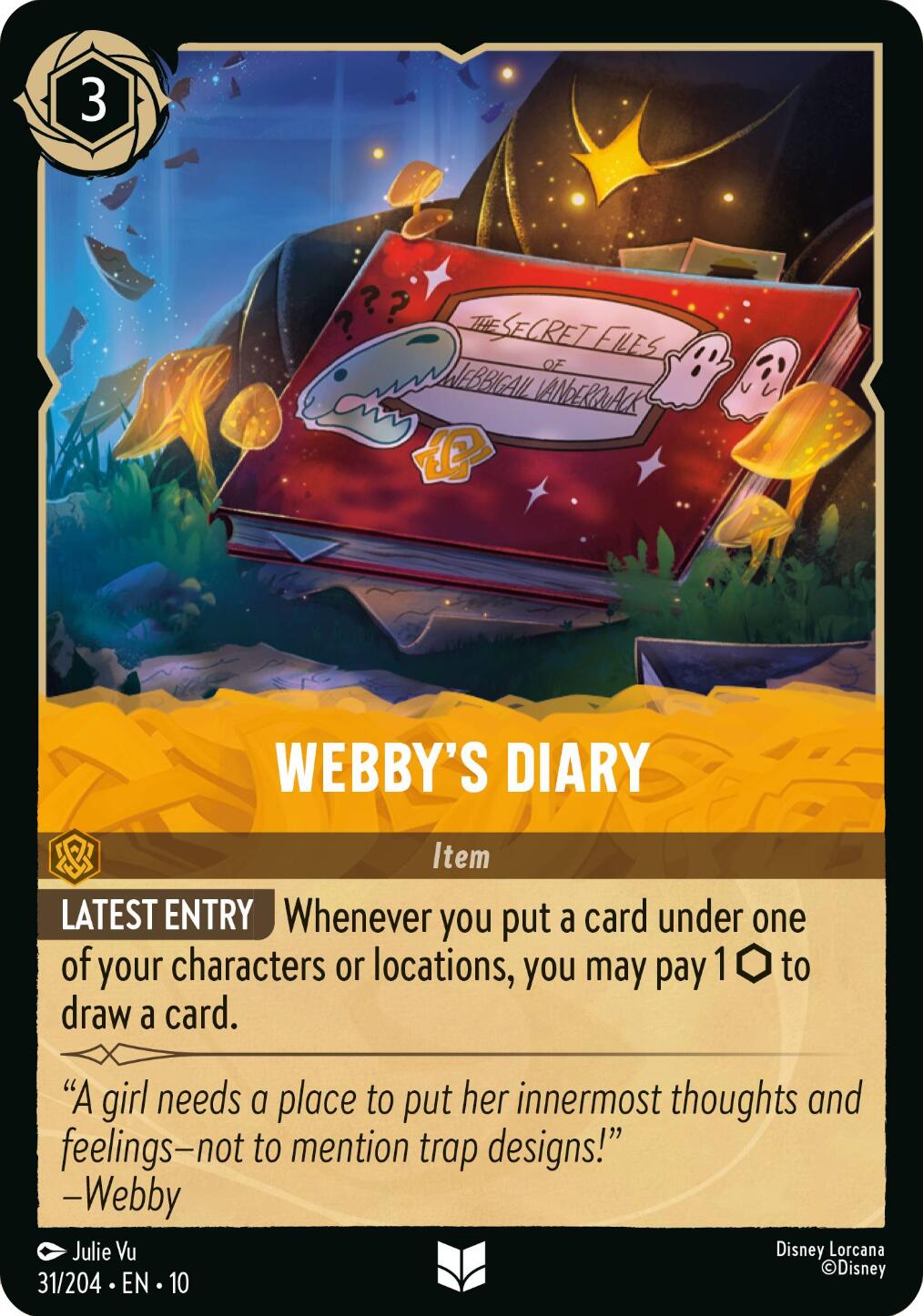 Webby's Diary (31/204) [Whispers in the Well] | Galaxy Games LLC