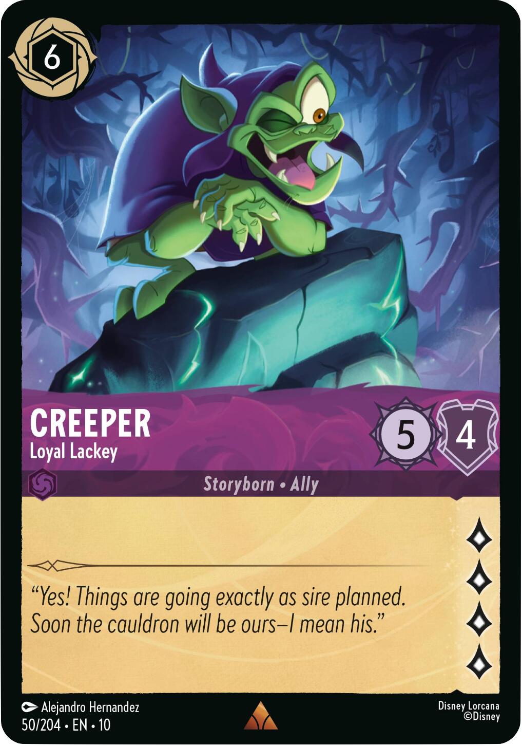 Creeper - Loyal Lackey (50/204) [Whispers in the Well] | Galaxy Games LLC