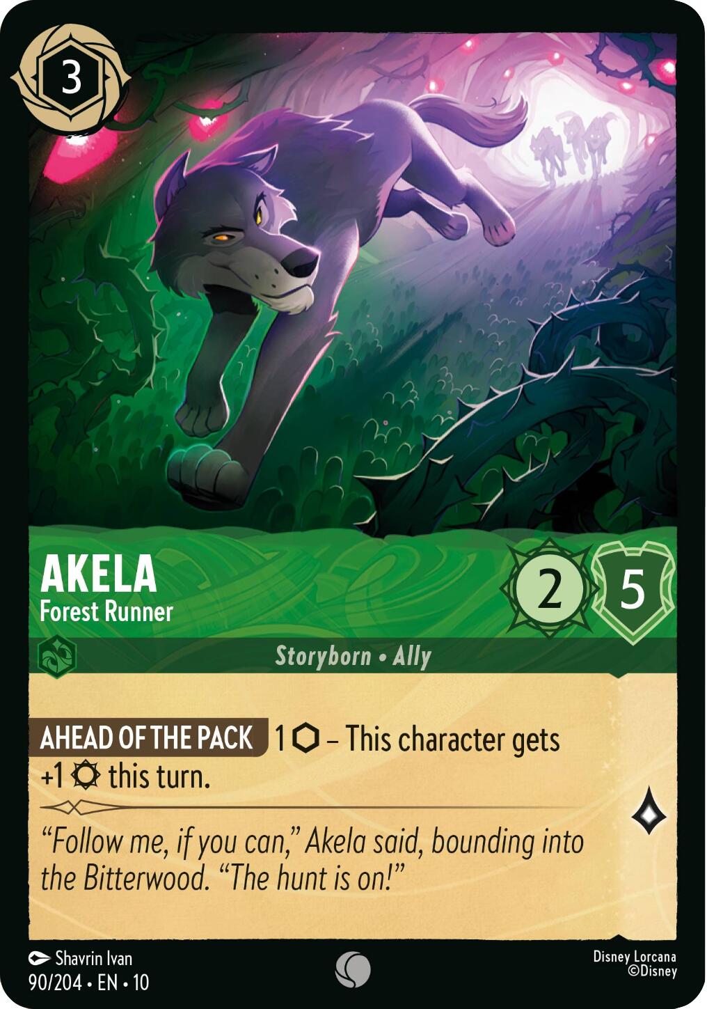 Akela - Forest Runner (90/204) [Whispers in the Well] | Galaxy Games LLC