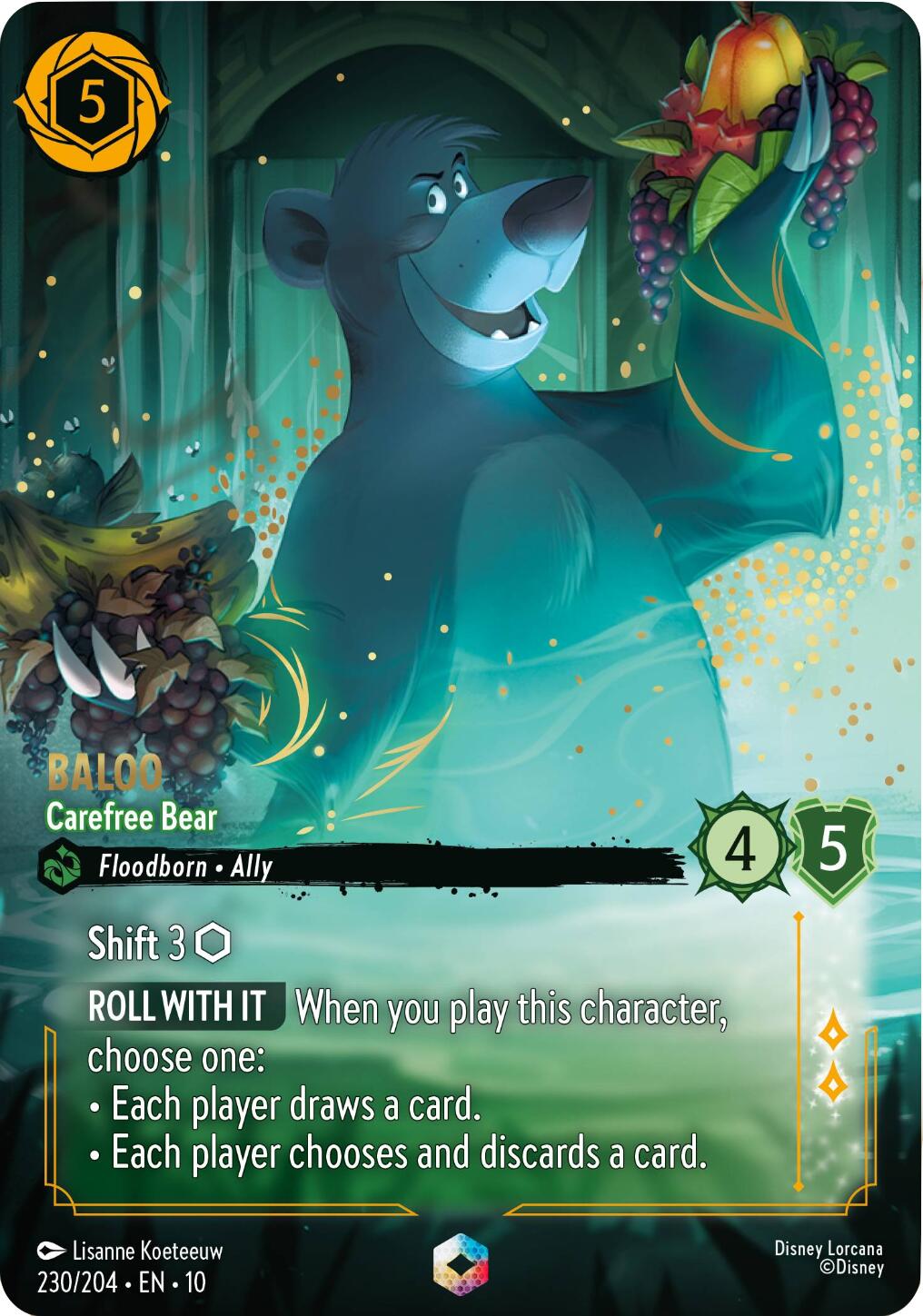Baloo - Carefree Bear (Enchanted) (230/204) [Whispers in the Well] | Galaxy Games LLC
