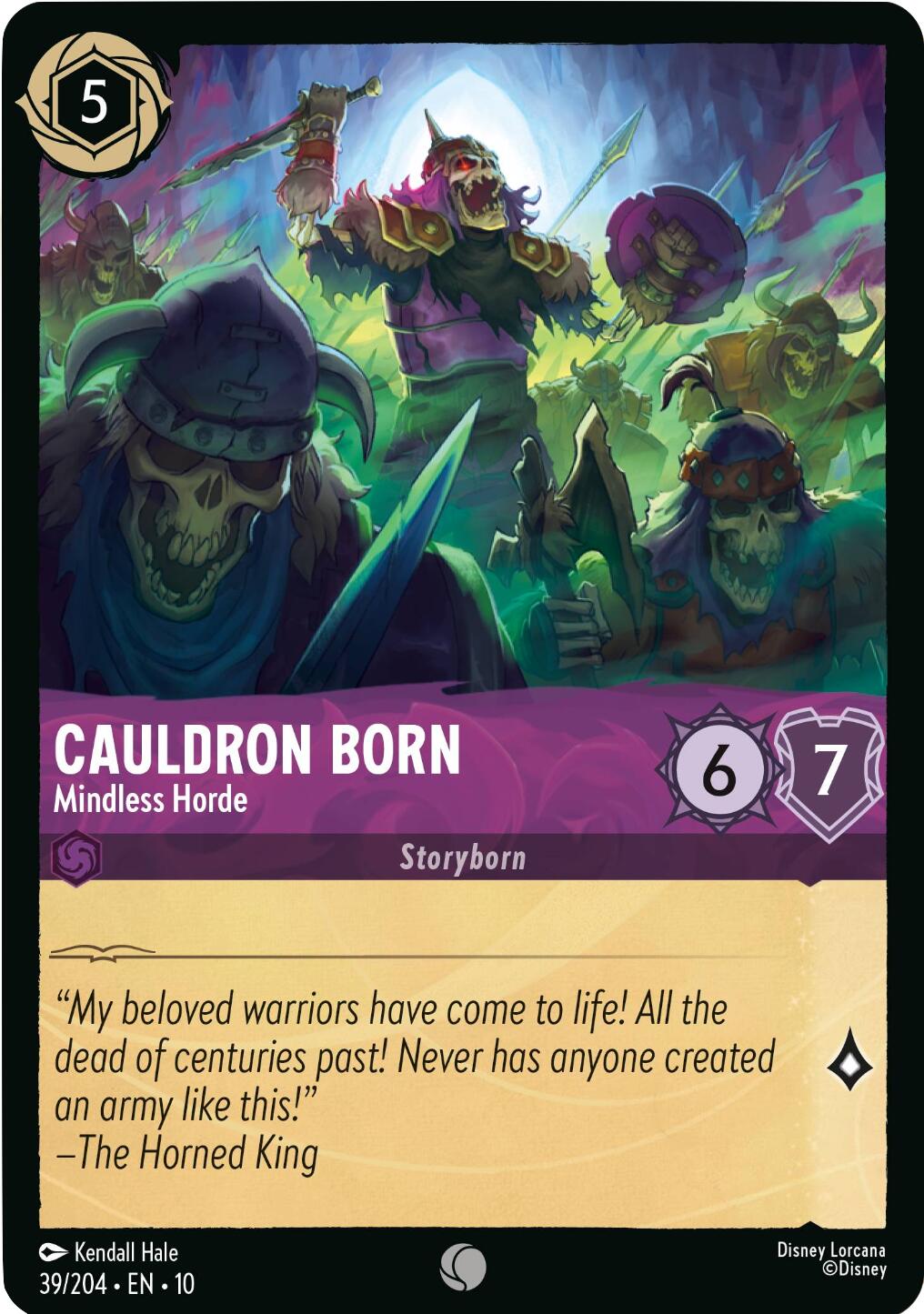 Cauldron Born - Mindless Horde (39/204) [Whispers in the Well] | Galaxy Games LLC