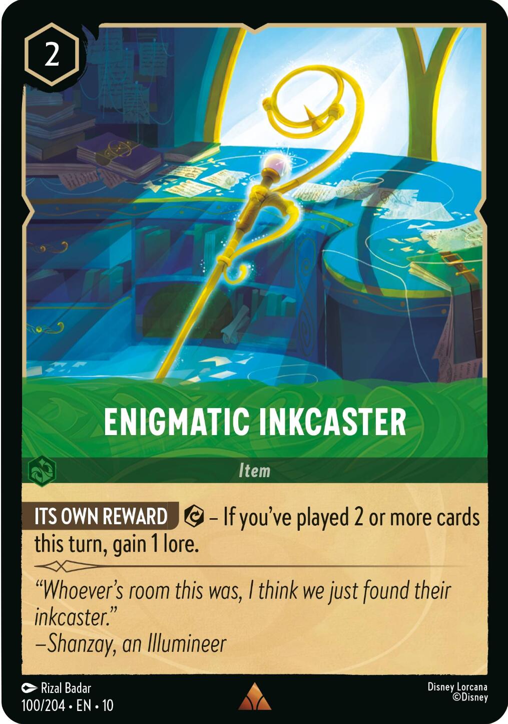 Enigmatic Inkcaster (100/204) [Whispers in the Well] | Galaxy Games LLC