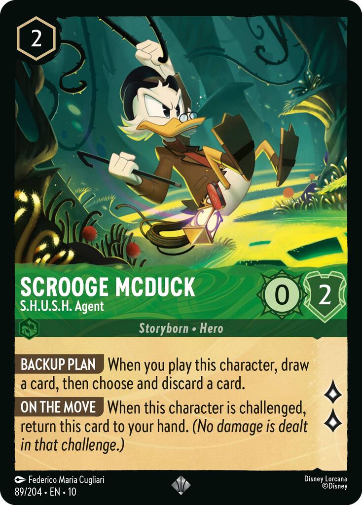 Scrooge McDuck - S.H.U.S.H. Agent (89/204) [Whispers in the Well] | Galaxy Games LLC