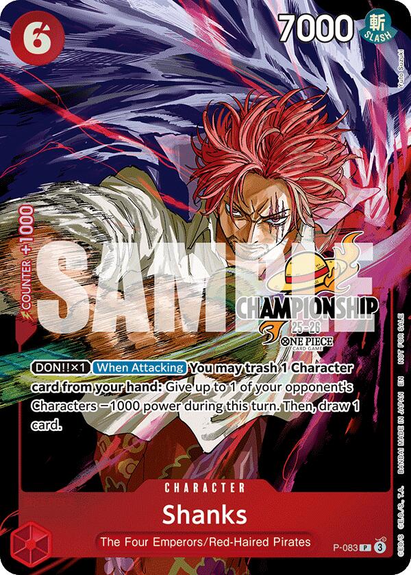 Shanks (CS 25-26 Event Pack Finalist Ver.) [One Piece Promotion Cards] | Galaxy Games LLC