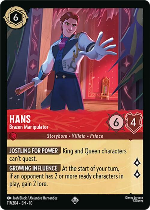 Hans - Brazen Manipulator (117/204) [Whispers in the Well] | Galaxy Games LLC