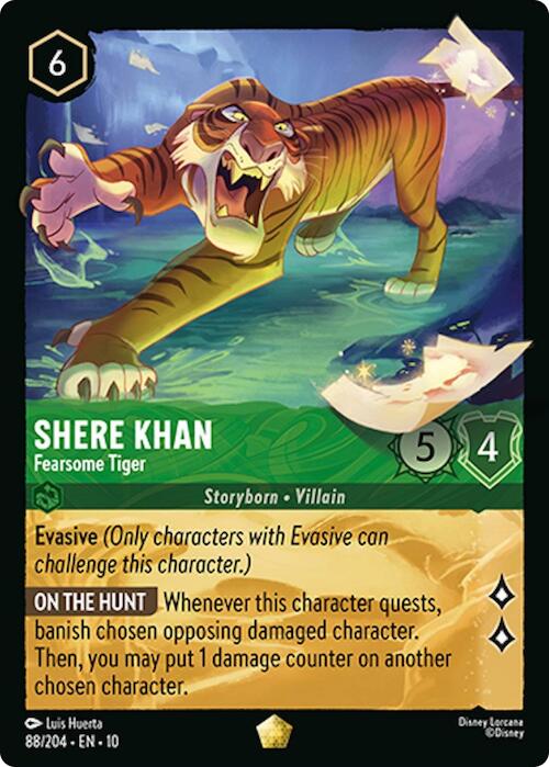 Shere Khan - Fearsome Tiger (88/204) [Whispers in the Well] | Galaxy Games LLC