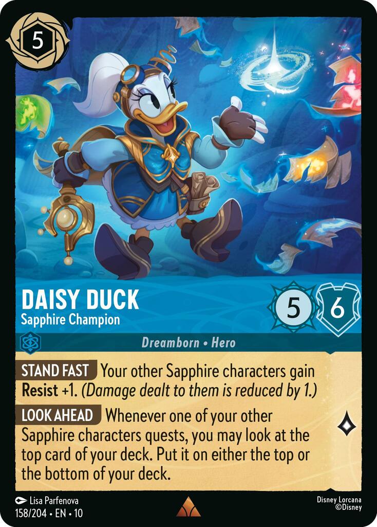 Daisy Duck - Sapphire Champion (158/204) [Whispers in the Well] | Galaxy Games LLC